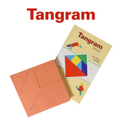 Set Of 3 Puzzles  - Tangram, Brahma's Tower, Parking Puzzle | Wooden | Multicolour