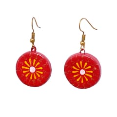 Red Terracotta Earrings (Geometric Collection)