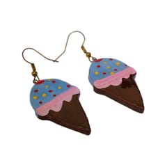 Ice-cream shaped funky earrings