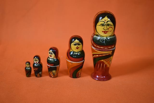 Nesting Dolls 5 pcs kondapalli