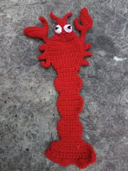 100% cotton lobster bookmark