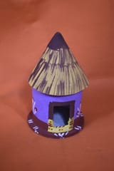 Wooden Village Country Side Lifestyle Blue and Violet Color Hut Showpiece Combo4