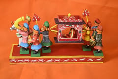 Traditional Bridal Palanquin Kondapalli Decorative Showpiece