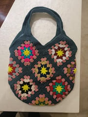 Handmade crochet Granny square bag