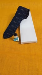 Blue Ikkat Tie 001