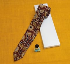 Kalamkari Red Tie 006