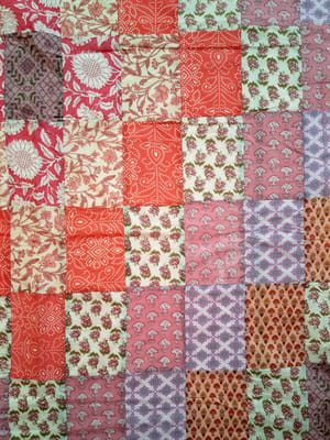 Pink Upcycled Pure Cotton AC Quilt