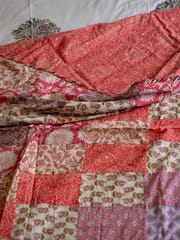 Pink Upcycled Pure Cotton AC Quilt