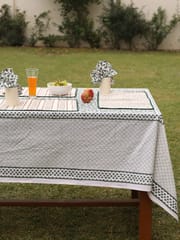 Refreshing Green Organic Cotton Dining Table-Cover