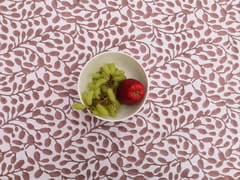 Contemporary Brown and White Table-Cover