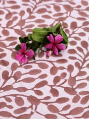 Contemporary Brown and White Table-Cover