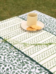 Artisanal  Table Runner - Green & Brown