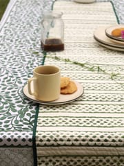 Artisanal  Table Runner - Green & Brown