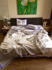 Elegant Lavender Organic Cotton Dohar