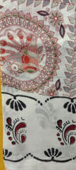 Kalamkari White Cotton Dupatta 002