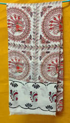 Kalamkari White Cotton Dupatta 002