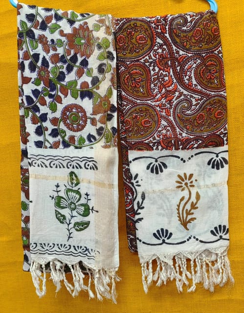 Combo Kalamkari Zari Cotton Dupatta 06