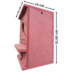 Bird House for Sparrow with Mounting Hook and Air Ventilation | Waterproof & Eco-Friendly