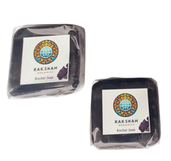 Rakshan Organics Ultra Clear Biochar Soap, 50gram each (Pack of 2)