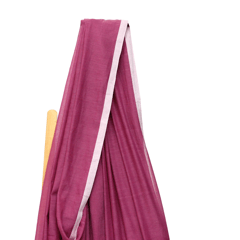 Tisser Handloom Mulmul Saree with Attached Blouse Piece (Purple/white)