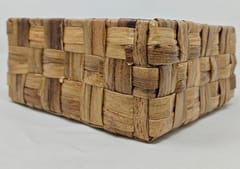 Water Hyacinth Square Box (Broad Weave)