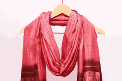 Shibori Tie & Dye Handwoven Tussar Silk Dupatta